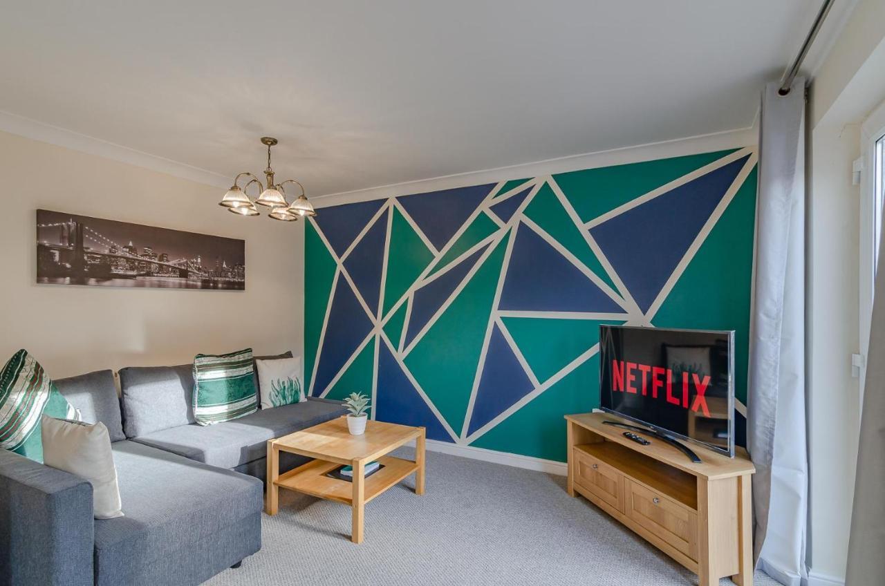 4Br Townhouse Wbalcony Free Parking Fast Wi-Fi Villa NWI Eksteriør bilde